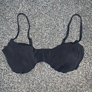 Shade & Shore Black Underwire Bikini Top
